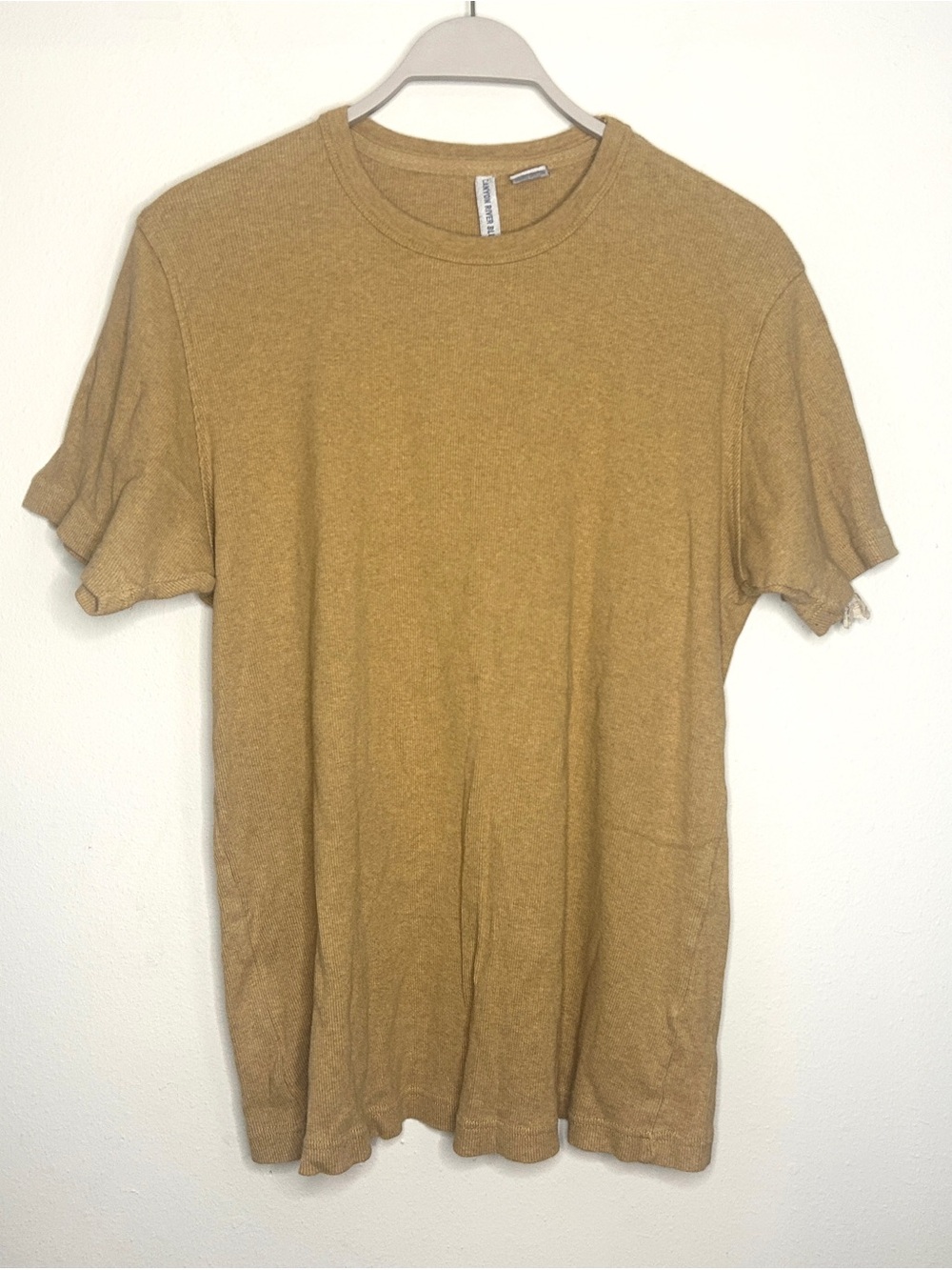 Canyon River Blues Women's Size XL Crew Neck T-Shirt in Mustard - 100% Cotton